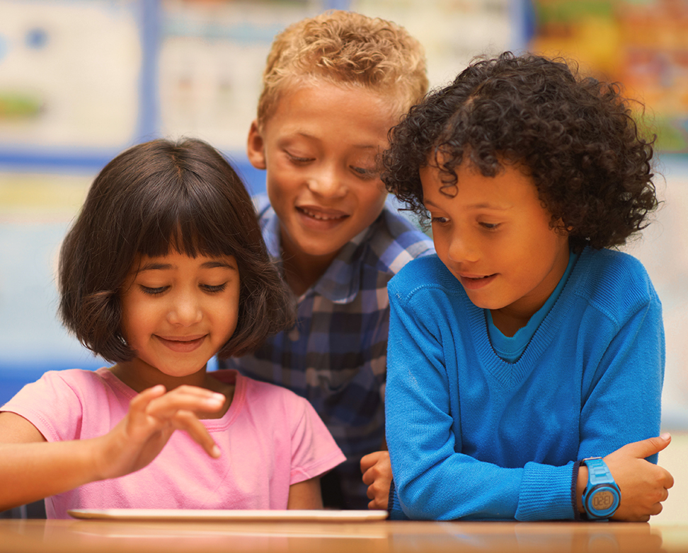 Children studying